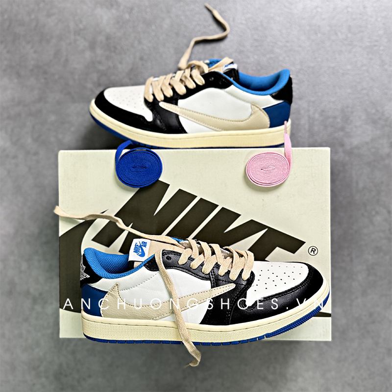 Nike Jordan 1 Low Travis Scott x Fragment Military Blue